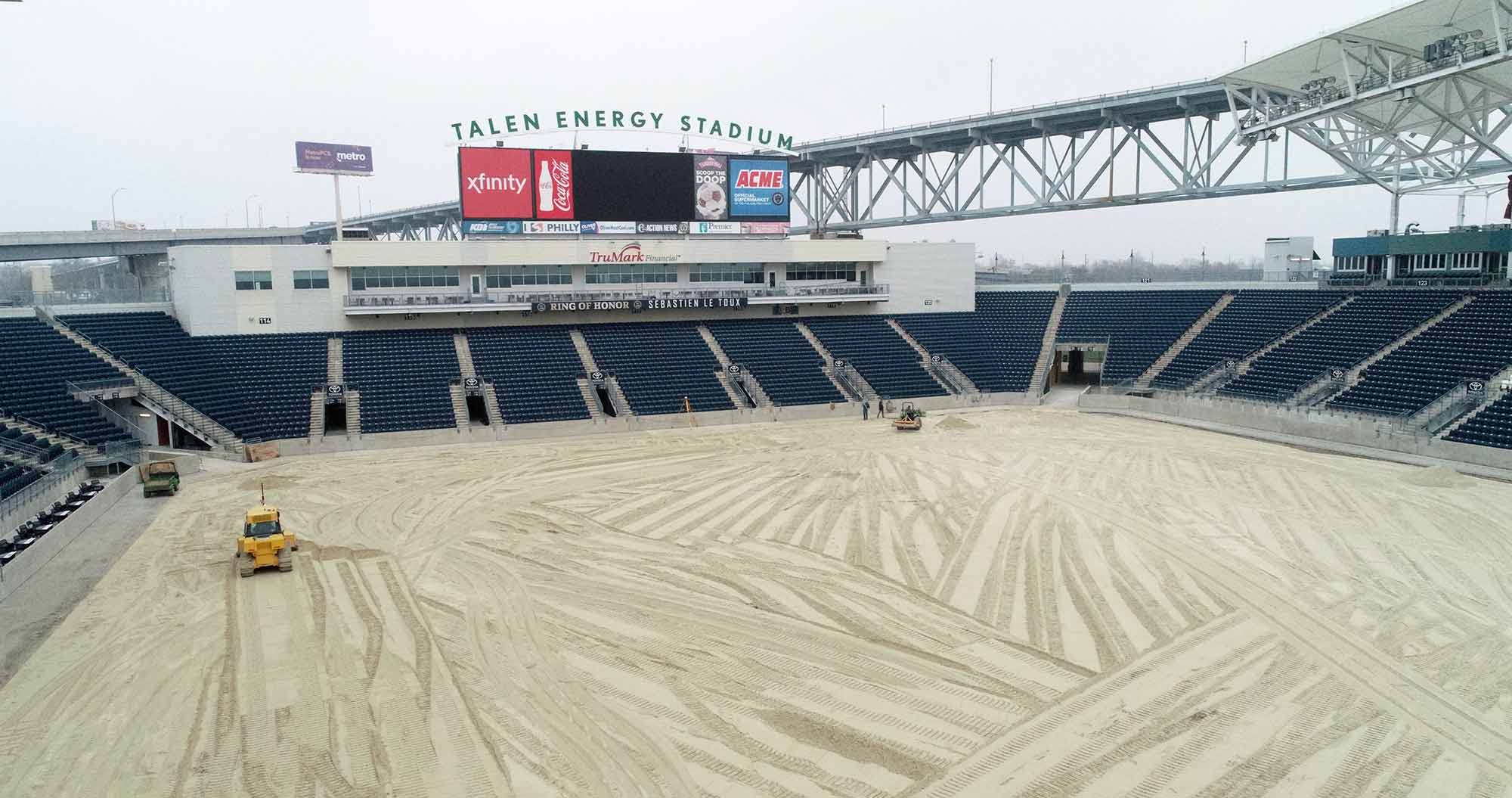 Philadelphia Union Field Stripping