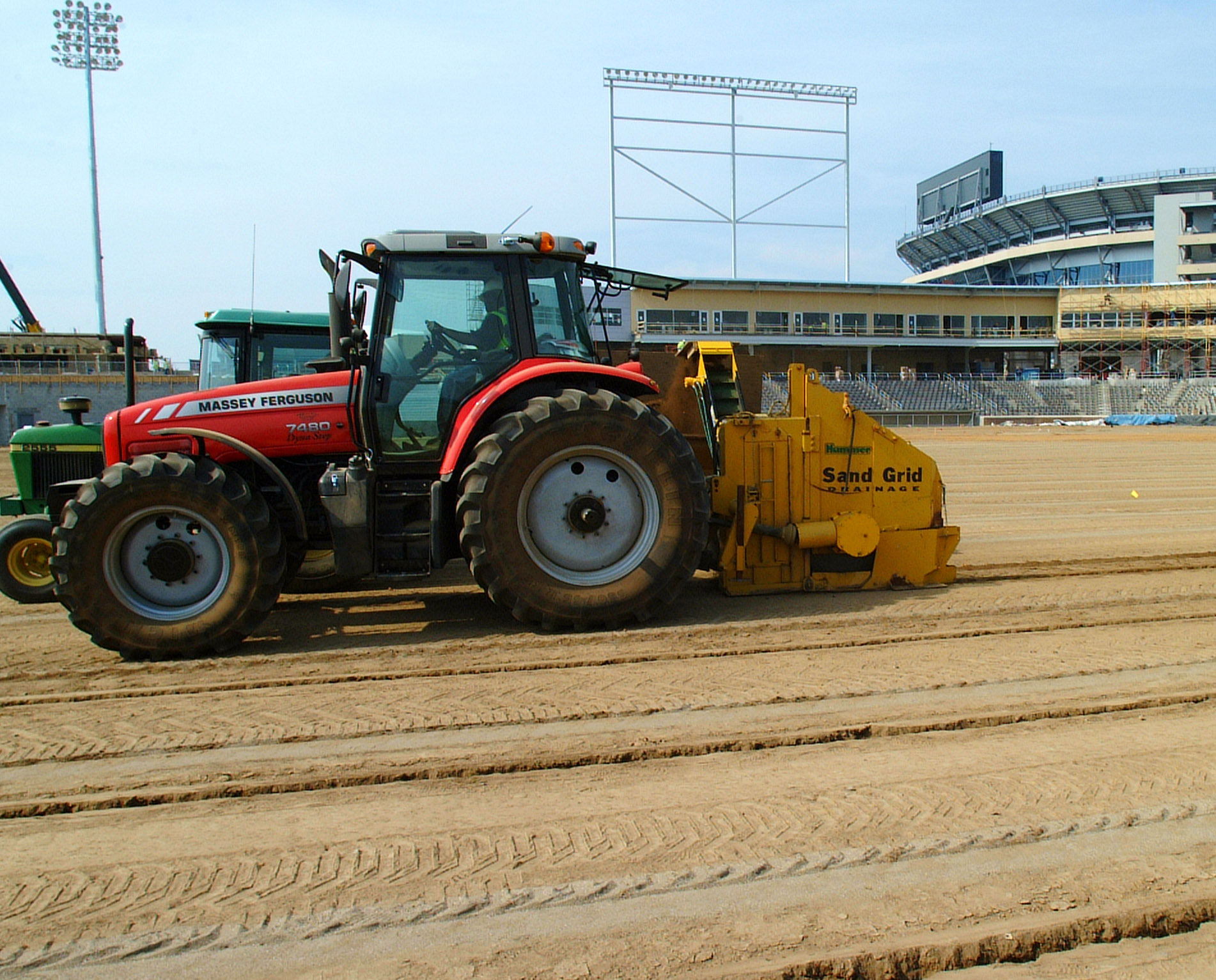 Sand Grid Installation Tractor