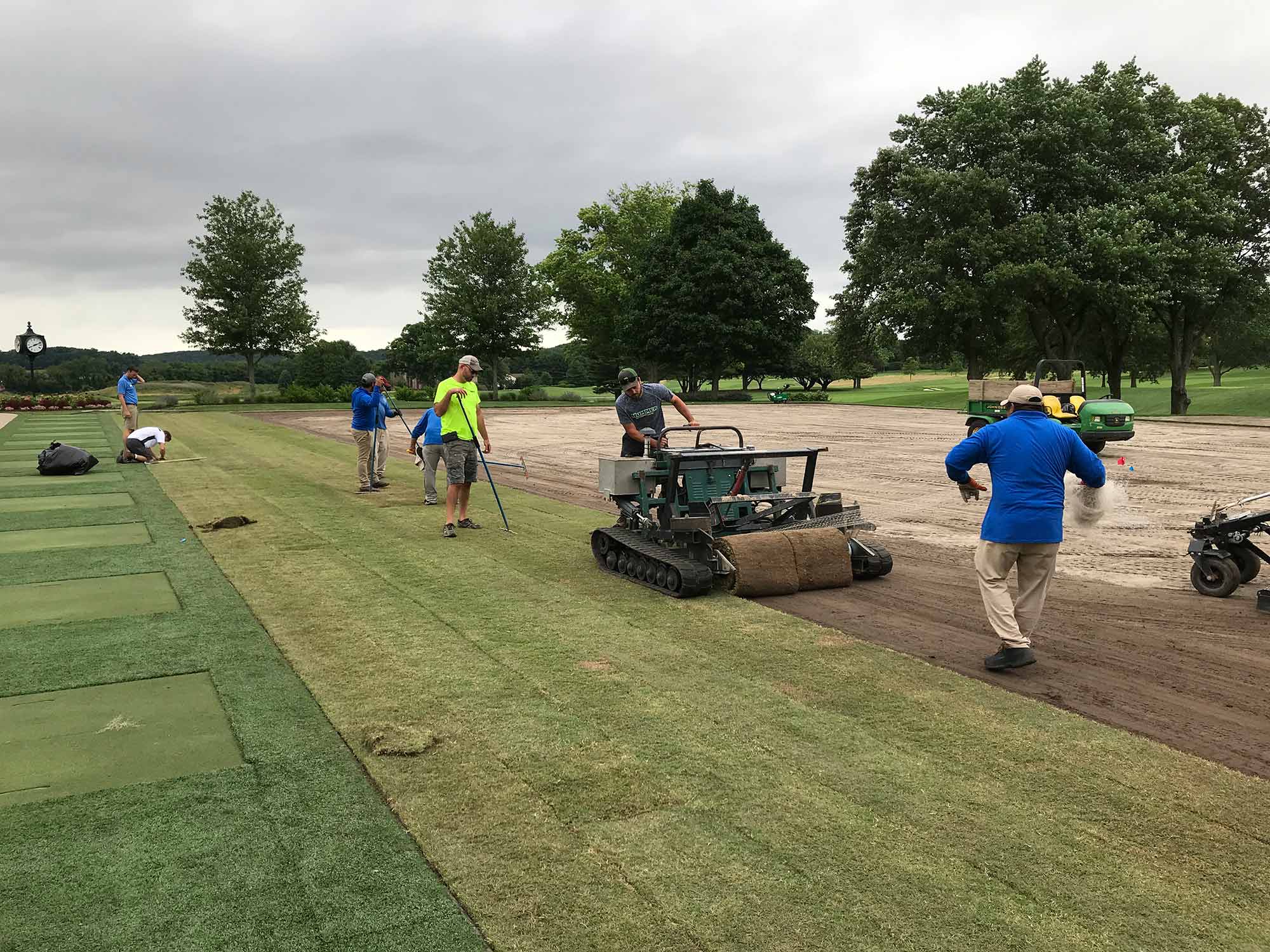 Wilmington Country Club Golf Course Stripping Sod